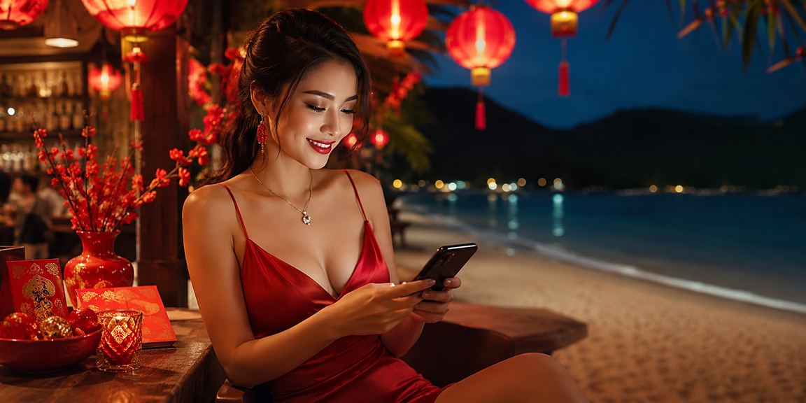 Người dùng theo dõi thông tin xổ số trên màn hình điện thoại cầm tay